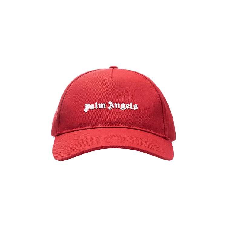 Palm Angels Classic Logo Cap 'Red/Silver'