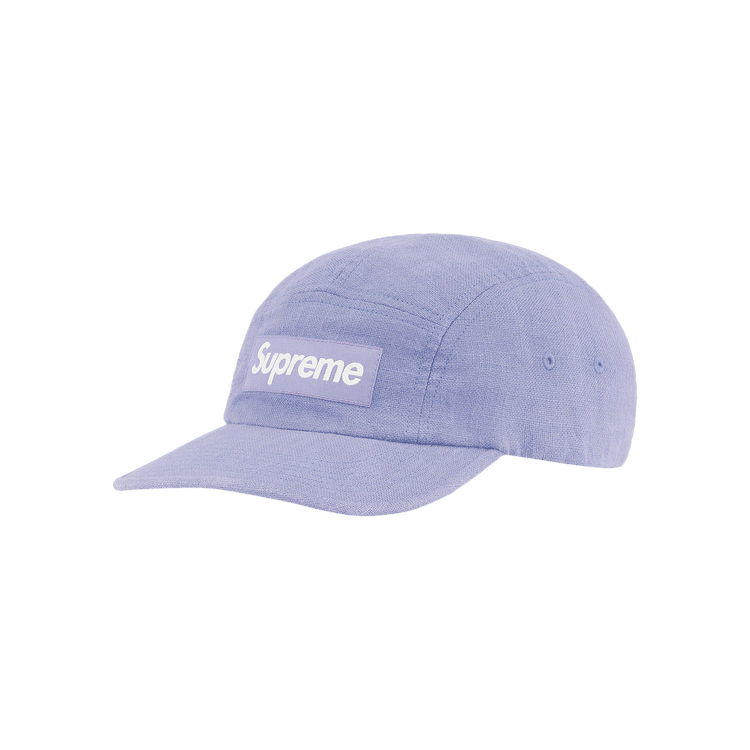 Supreme Linen Fitted Camp Cap 'Light Blue'