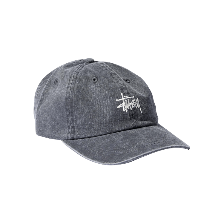Stussy Washed Stock Low Pro Cap 'Charcoal'
