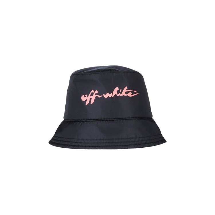 Off-White Off Script Bucket Hat 'Black/Pink'