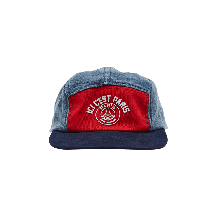 Pre-Owned Paris Saint-Germain 5 Panel Strapback Cap 'Blue/Red'