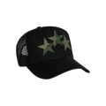 Amiri Three Star Trucker Hat 'Black/Camo'