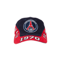 Vintage Paris Saint-Germain 1970 Embroidered Logo Cap 'Red/Navy'