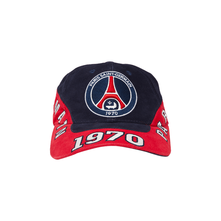 Vintage Paris Saint-Germain 1970 Embroidered Logo Cap 'Red/Navy'