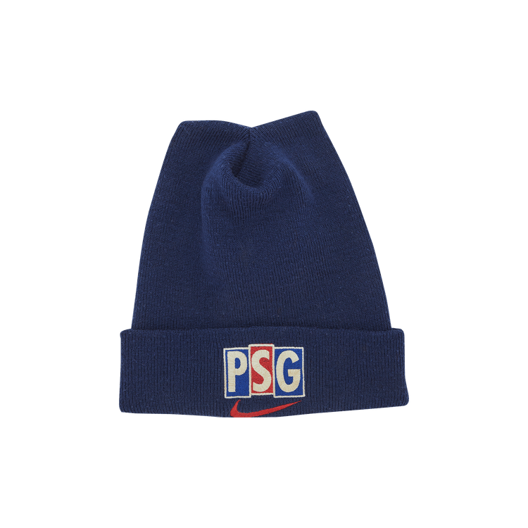 Vintage Nike Paris Saint-Germain Logo Patch Beanie 'Navy'