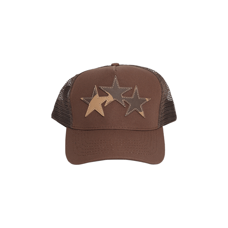 Amiri Three Star Trucker Hat 'Shitake'