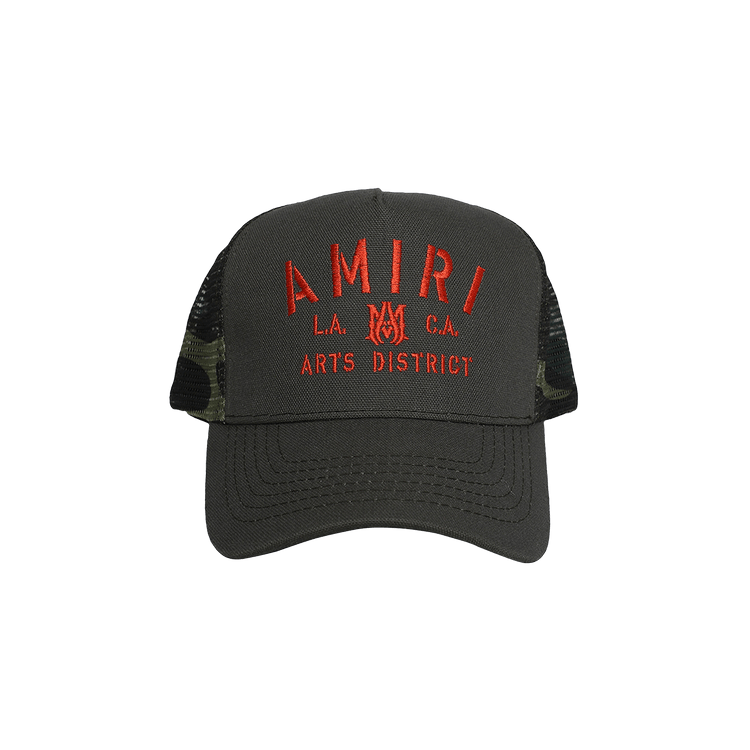 Amiri Amiri Stencil Trucker Hat 'Military Green'