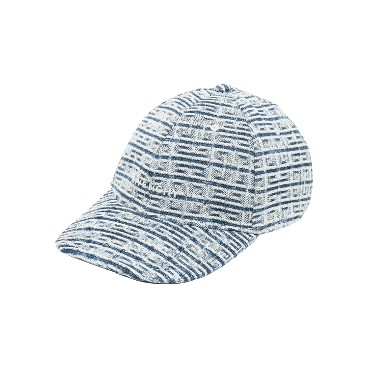 Givenchy Curved Cap With Embroidered Logo 'White/Light Blue'
