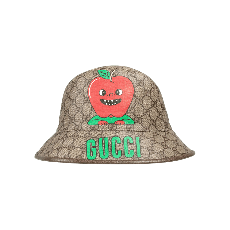 Gucci Apple Supreme Fedora Hat 'Beige And Ebony'