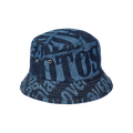 Palace Tabloid Denim Bucket Hat 'Blue'