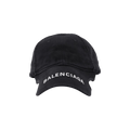 Balenciaga Hat Notch Logo Visor 'Black/White'
