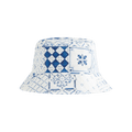 Kith Kids Azulejo Tiles Reversible Bucket Hat 'Sandrift'