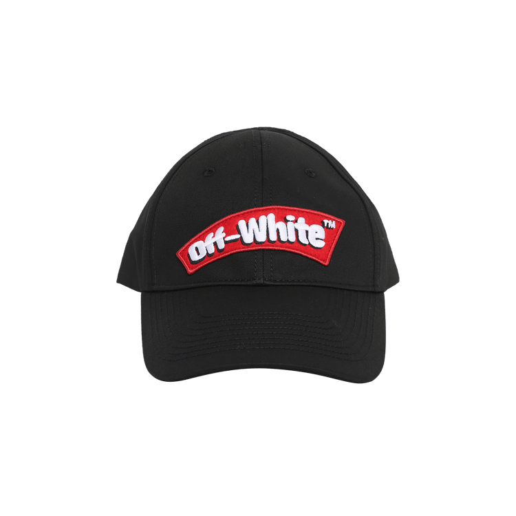 Off-White Candy Logo Baseball Hat 'Black/Red'