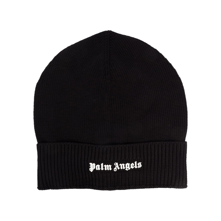 Palm Angels Classic Logo Beanie 'Black/White'