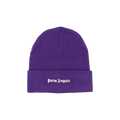 Palm Angels Classic Logo Beanie 'Purple/White'