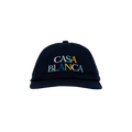 Casablanca Stacked Logo Embroidered Cap 'Navy'
