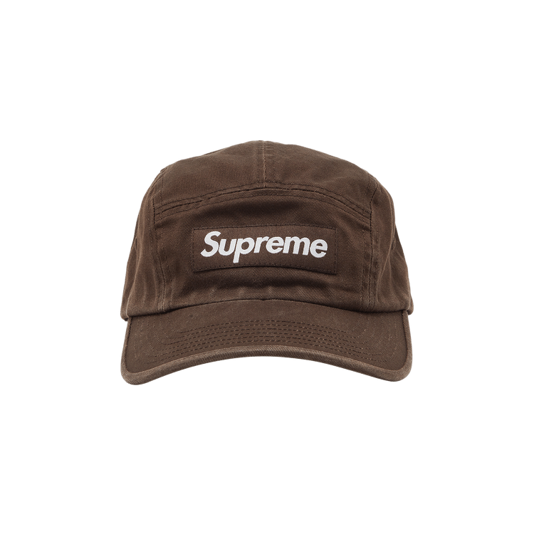 Supreme Washed Chino Twill Camp Cap 'Brown'