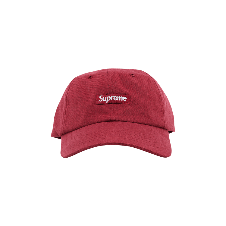 Supreme Brushed Cordura Small Box 6-Panel 'Burgundy'
