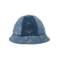 Marine Serre Regenerated Denim Moonogram Bell Hat 'Medium Dark Blue Moonogram'