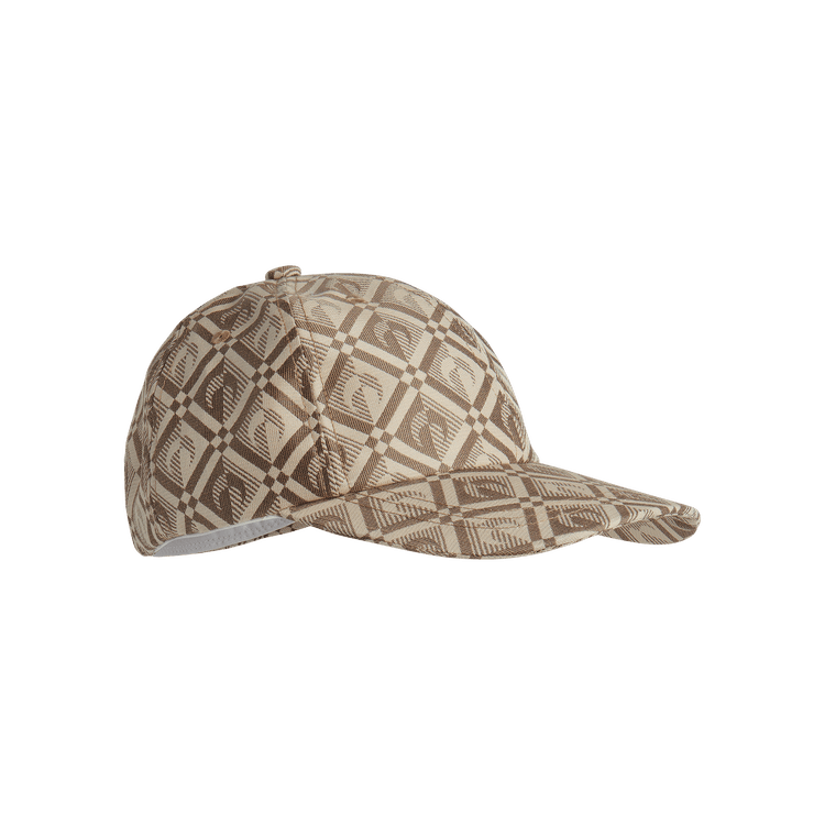 Marine Serre Moon Diamant Regenerated Jacquard Cap 'Moon Diamant Beige Print'