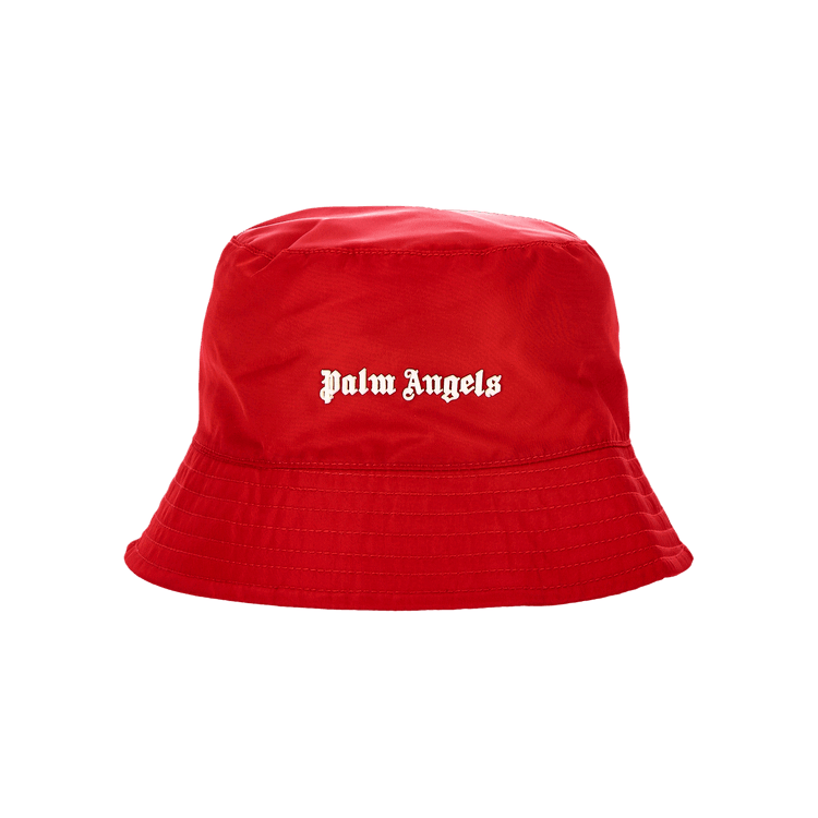 Palm Angels Classic Logo Bucket Hat 'Red/White'
