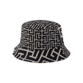 Balmain Mix Monogram Jacquard Bucket Hat 'Black'
