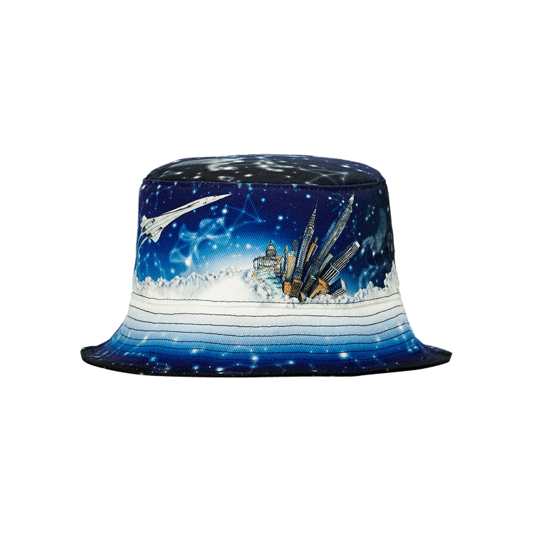 Casablanca Denim Bucket Hat 'Vol De Nuit'