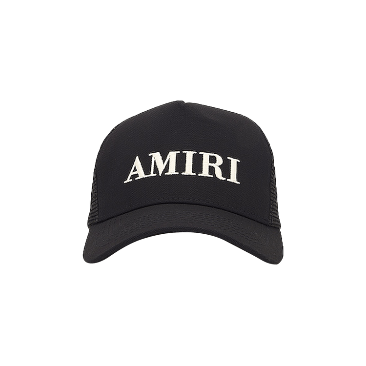 Amiri Logo Trucker Hat 'Black/White'