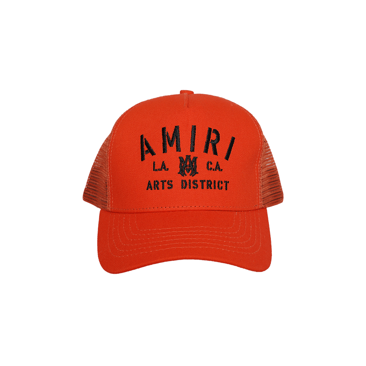 Amiri Stencil Trucker Hat 'Orange/Black'