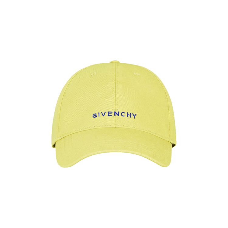 Givenchy Curved Cap With Embroidered Logo 'Acid Yellow'