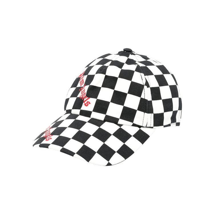Palm Angels Damier Baseball Cap 'Black/Red'