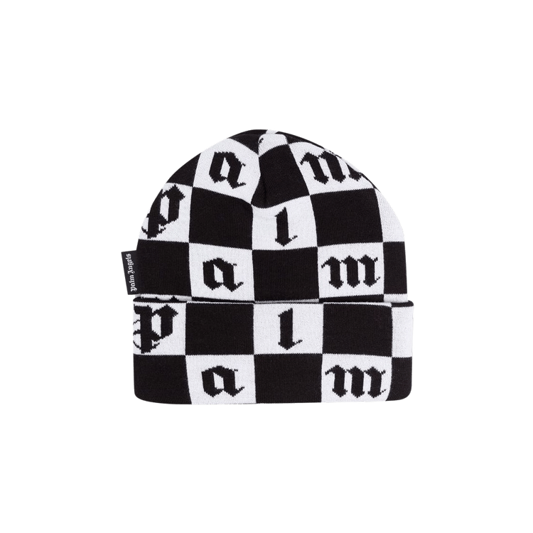 Palm Angels Damier Beanie 'Black/White'