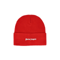 Palm Angels Classic Logo Beanie 'Red/White'
