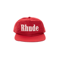 Rhude Satin Logo Hat 'Red'