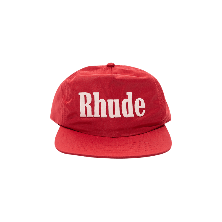 Rhude Satin Logo Hat 'Red'