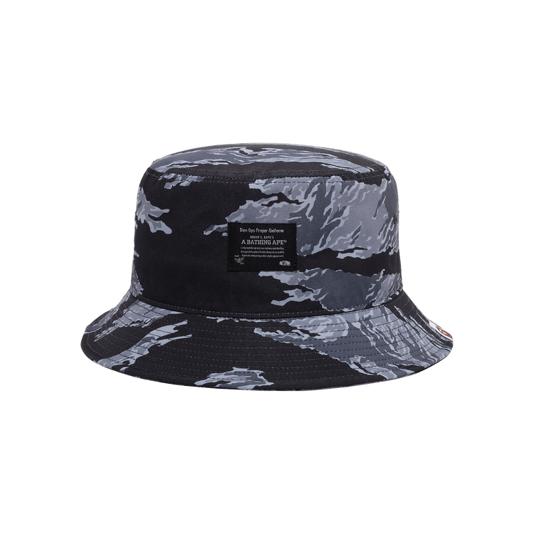 BAPE Tiger Camo Bucket Hat 'Black'