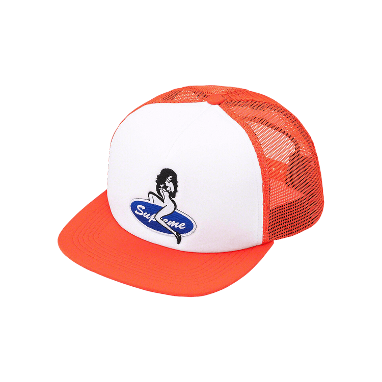 Supreme Pin Up Mesh Back 5-Panel 'Orange'