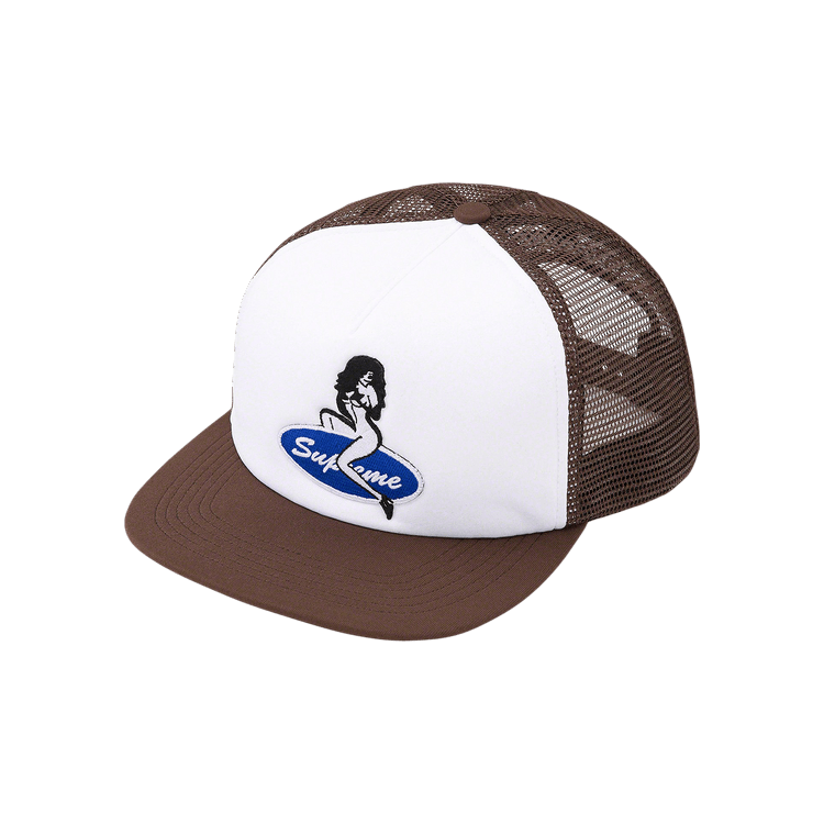 Supreme Pin Up Mesh Back 5-Panel 'Brown'