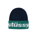 Stussy Helvetica Jacquard Beanie 'Navy'