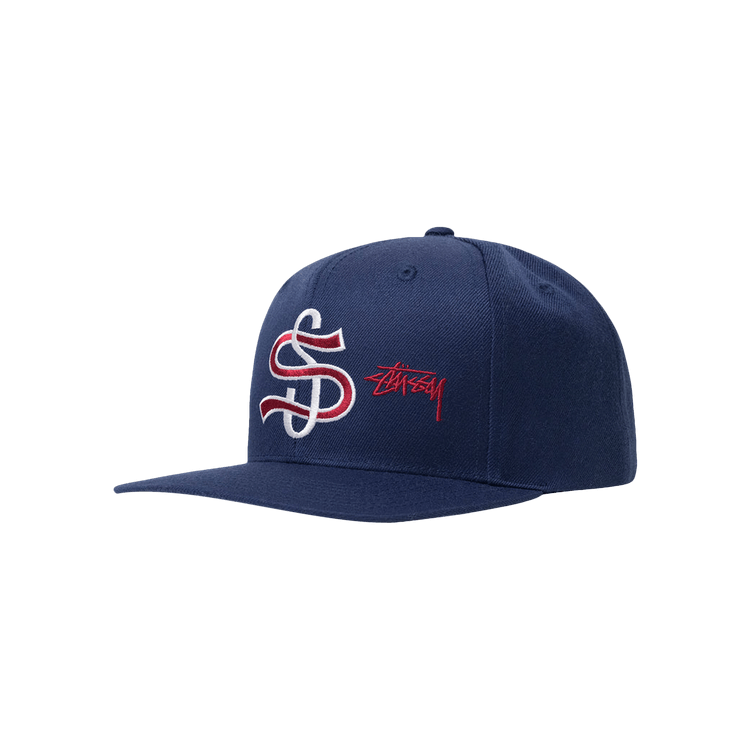 Stussy Big League Point Crown Cap 'Navy'