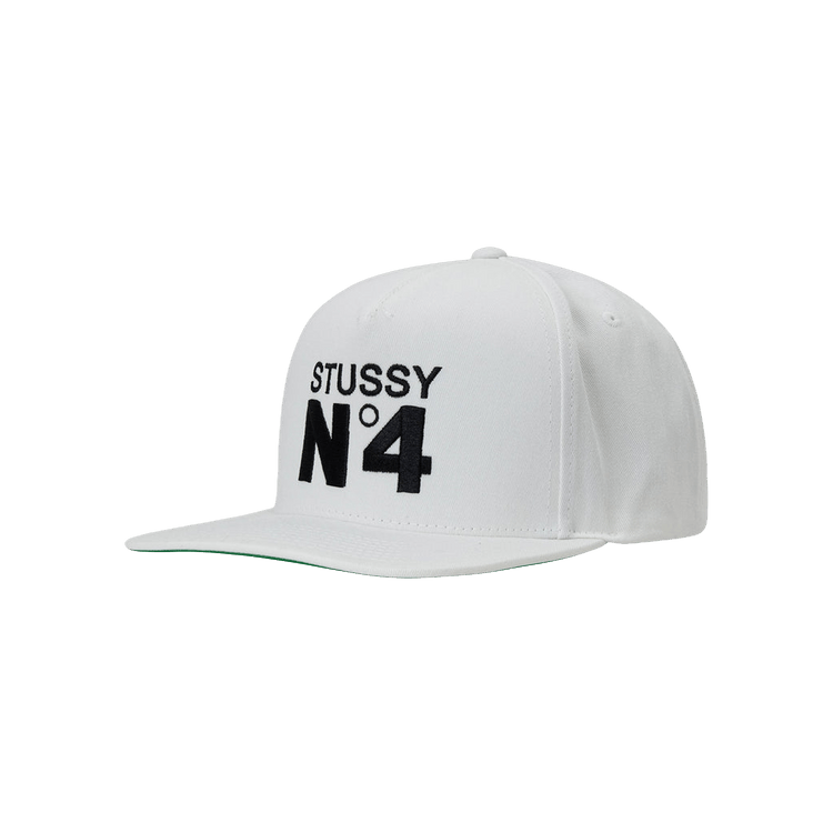 Stussy No. 4 Point Crown Cap 'White'