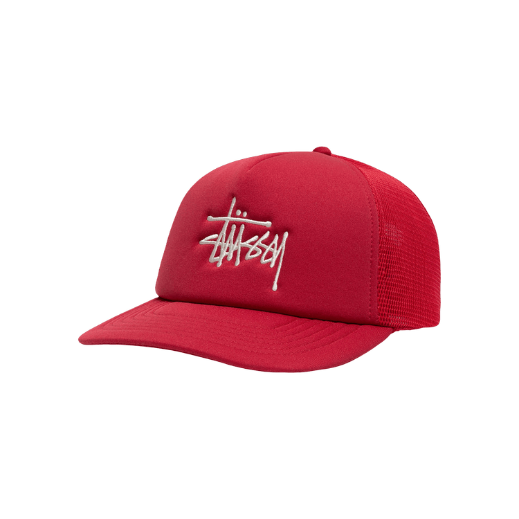 Stussy Big Basic Trucker Cap 'Cardinal'