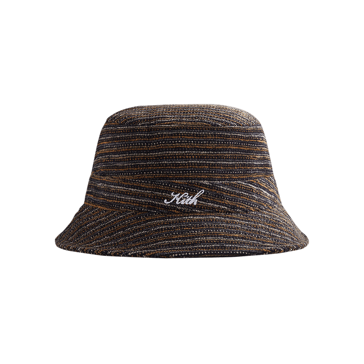 Kith Chenille Stripe Script Bucket Hat 'Ink'