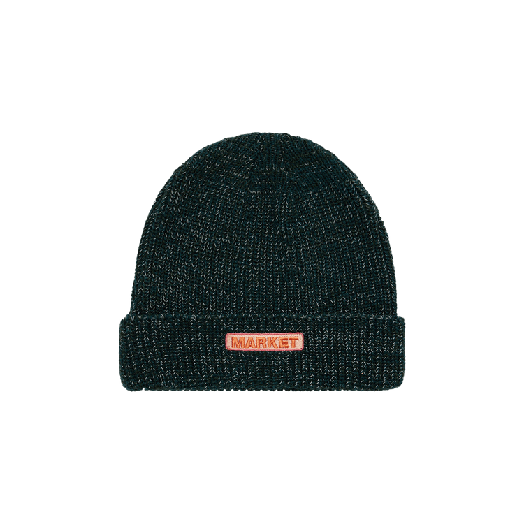 Market Reflective Bar Logo Beanie 'Green'