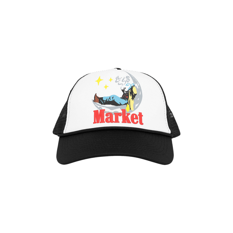 Market Man On Moon Trucker Hat 'Black'