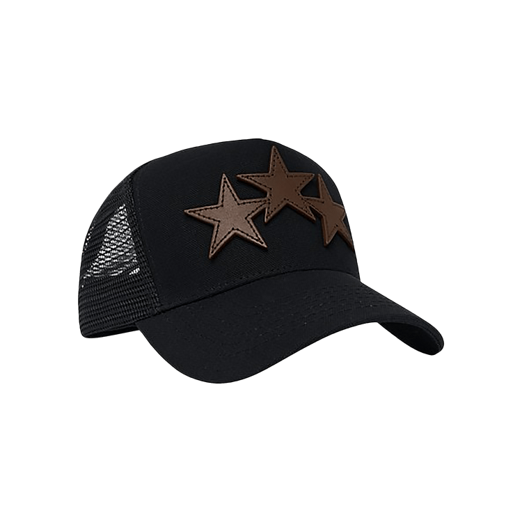 Amiri 3 Star Trucker Hat 'Red'