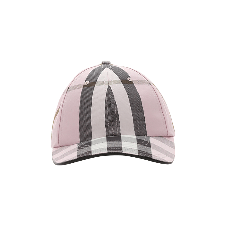 Burberry Logo Detail Check Baseball Cap 'Pink'