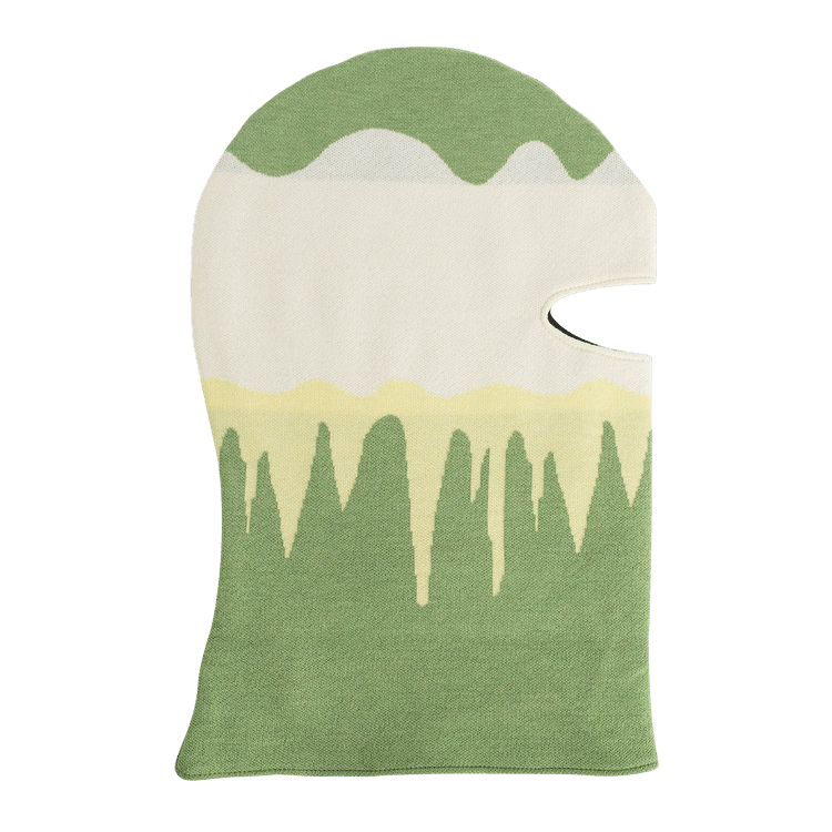Off-White Painted Knit Balaclava 'Green'