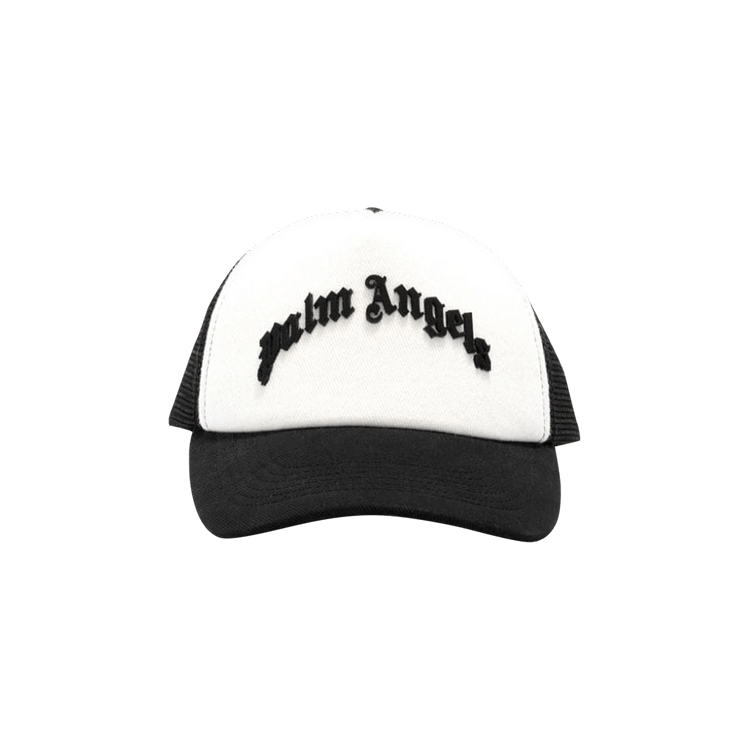Palm Angels Curved Logo Mesh Cap 'Black'