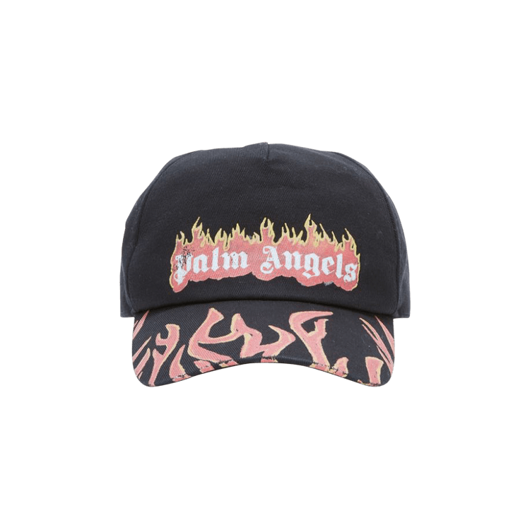 Palm Angels Burning Logo Baseball Cap 'Black/Red'